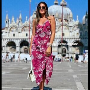 ZARA V-Neck Strappy Dress NWT